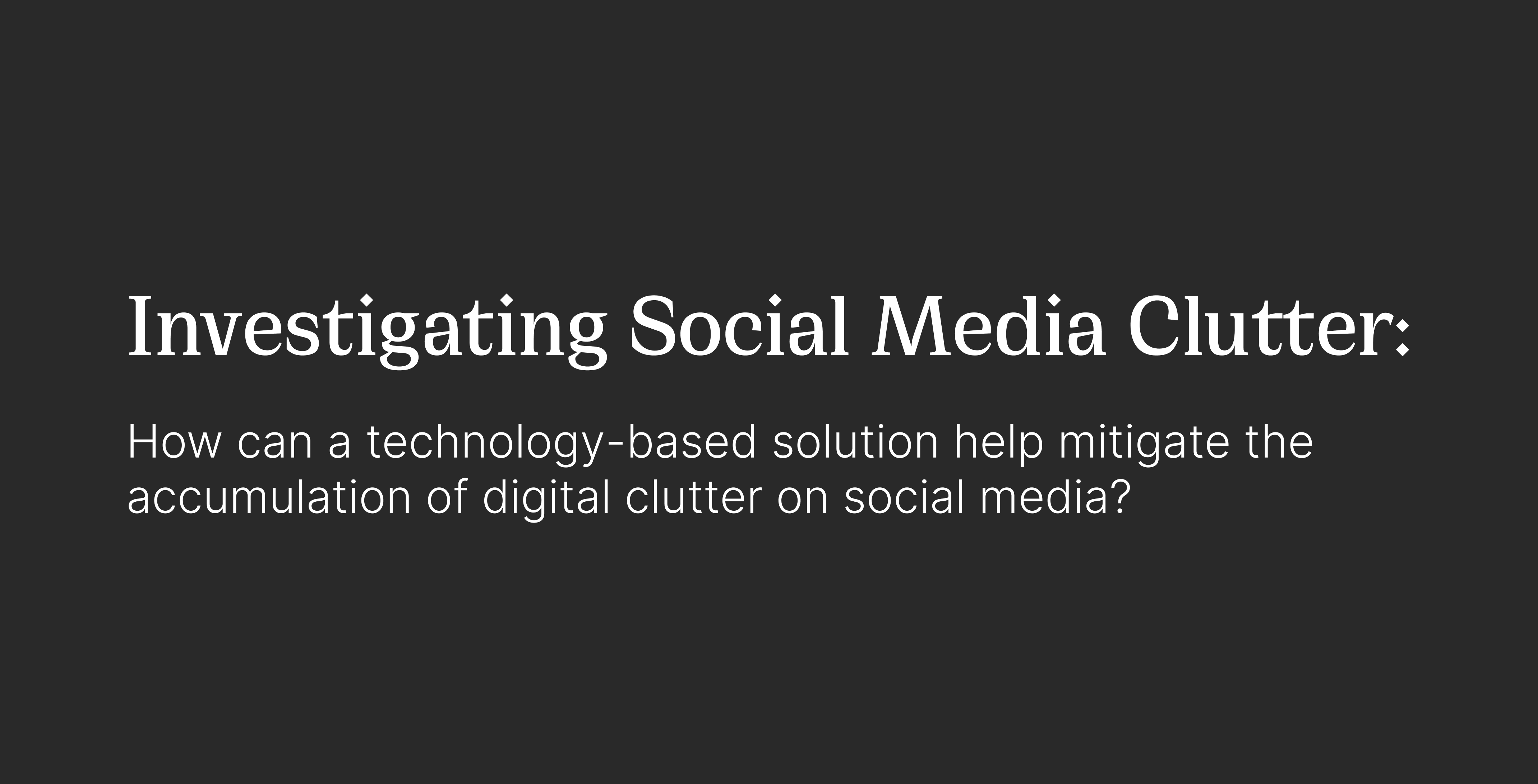 social media clutter header