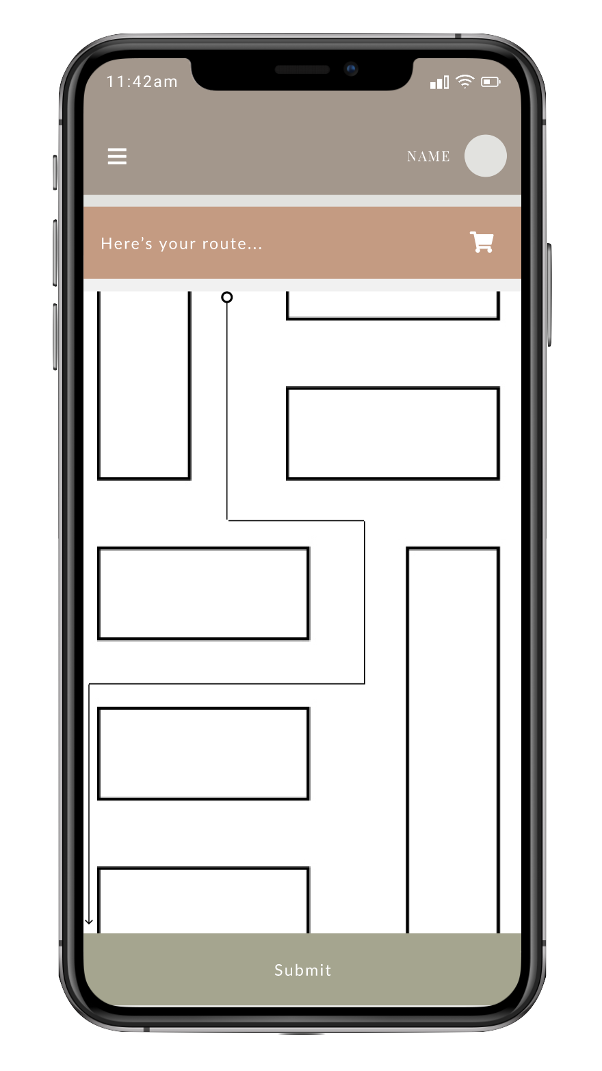 route mockup